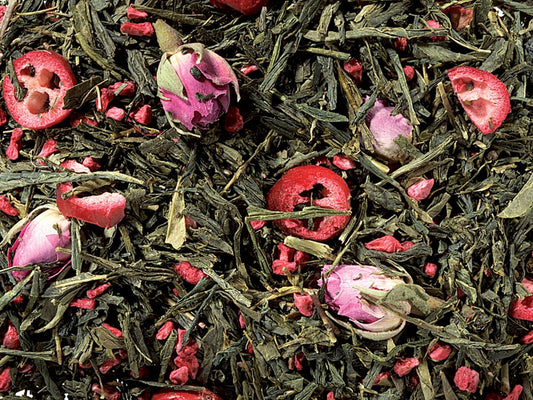 Sencha Cranberry Rose [Cranberry-Rose-Note]