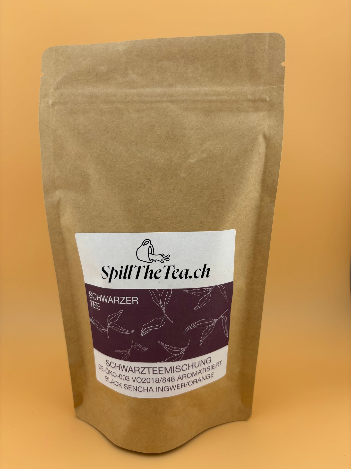 Schwarzer Tee: Black Sencha Ingwer/Orange [Ingwer-Orangen-Note] - DE-ÖKO-003 VO2018/848