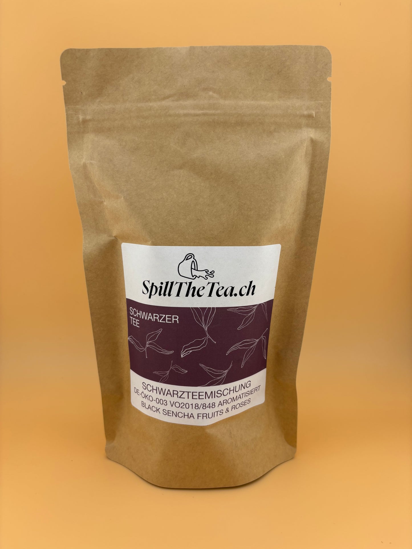 Schwarzer Tee: Black Sencha Fruits & Roses [Mandel-Vanille-Note] - DE-ÖKO-003 VO2018/848