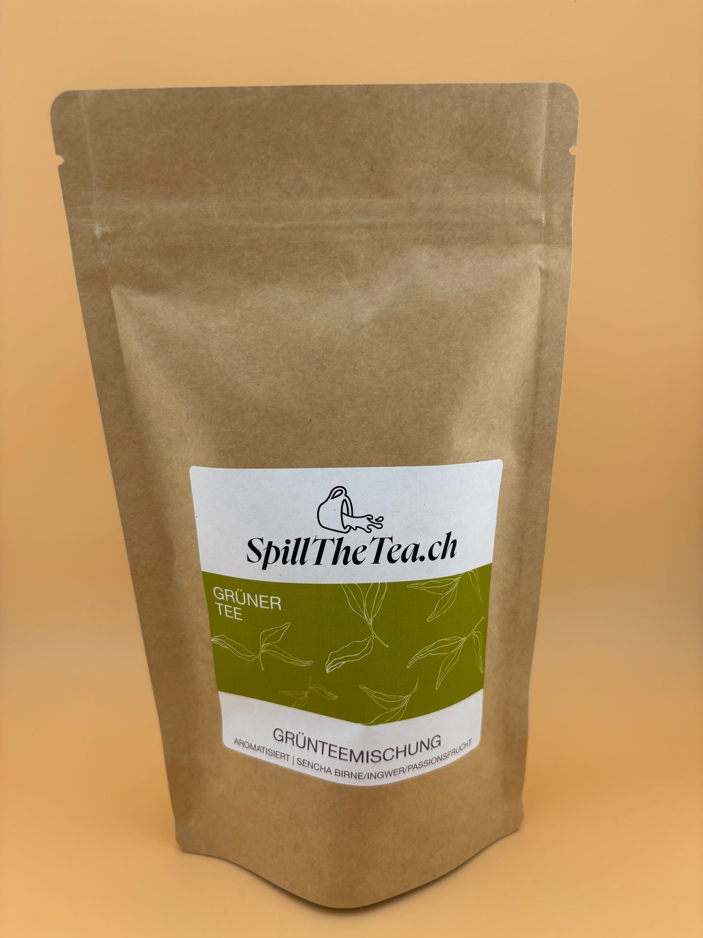 Grüner Tee: Sencha Birne/Ingwer/Passionsfrucht [Birnen-Ingwer- Passionsfrucht-Note]